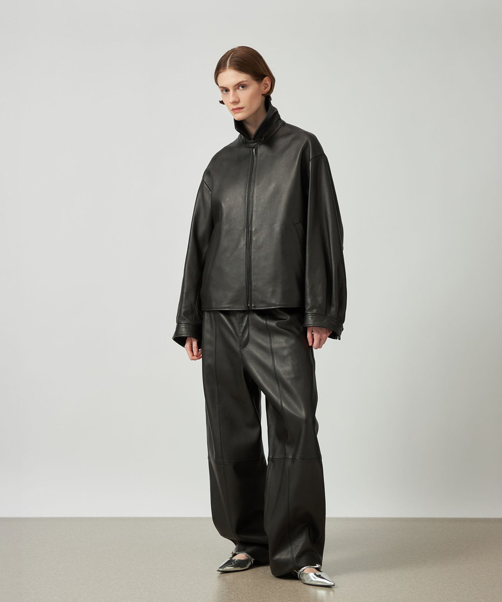 DÉPAREILLÉ LAMB LEATHER PANTS / ラムレザーパンツ ブラック