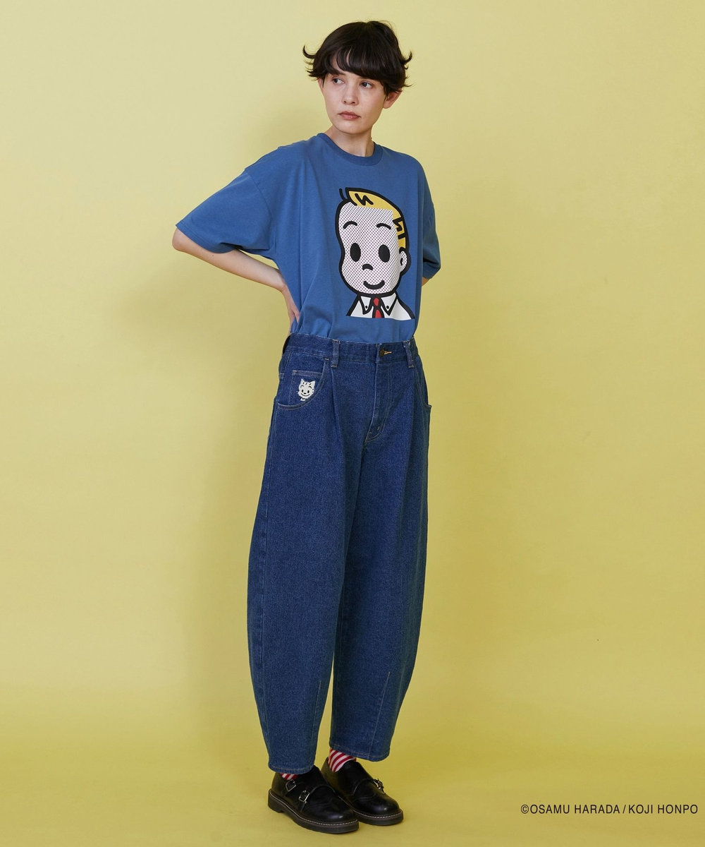FRAPBOIS OSAMU GOODS フェイスT ネイビー