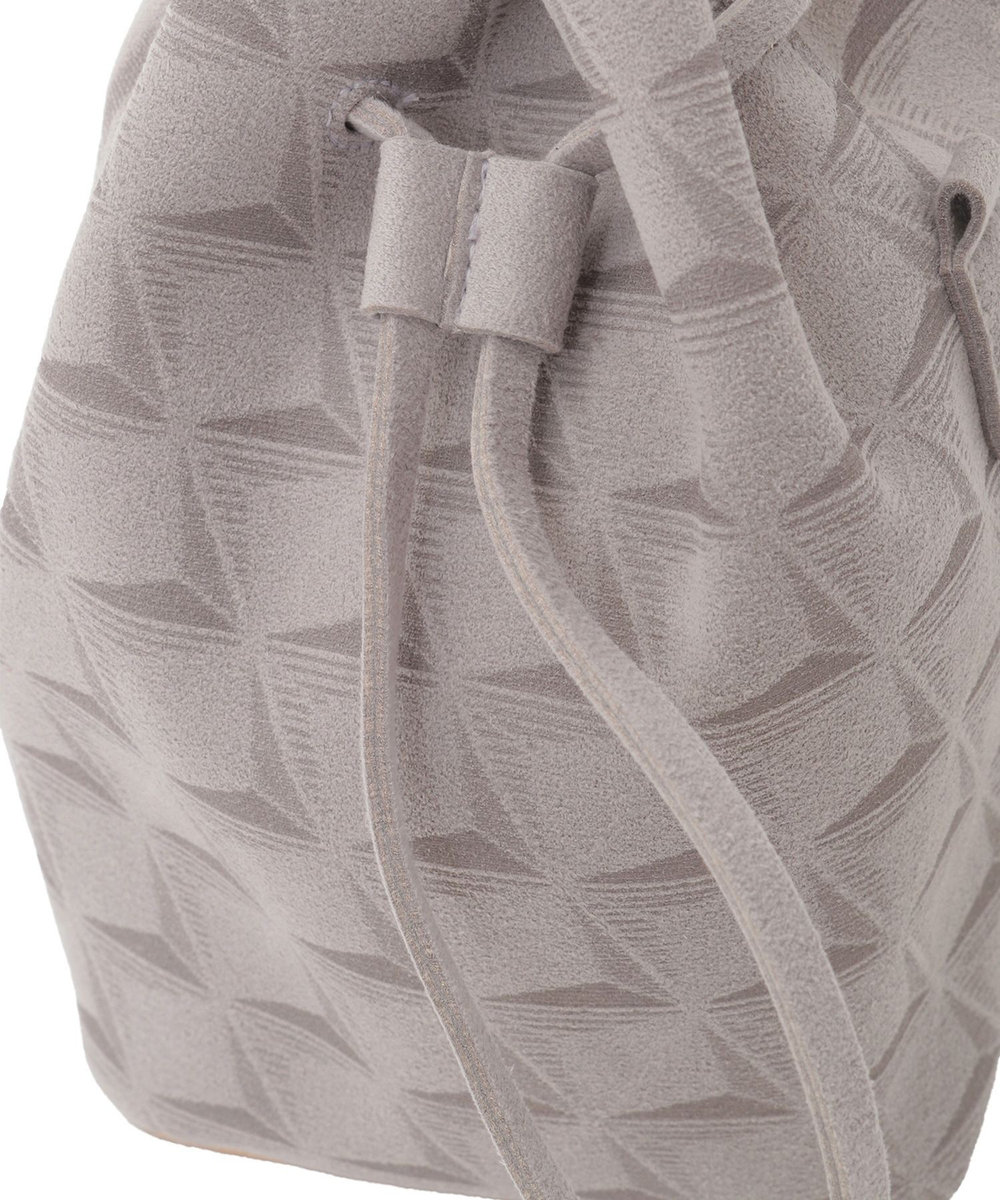 MEN'S BIGI 【Estivant/エスティバン】Kinchaku Bag / ウルトラスエード巾着バッグ グレー