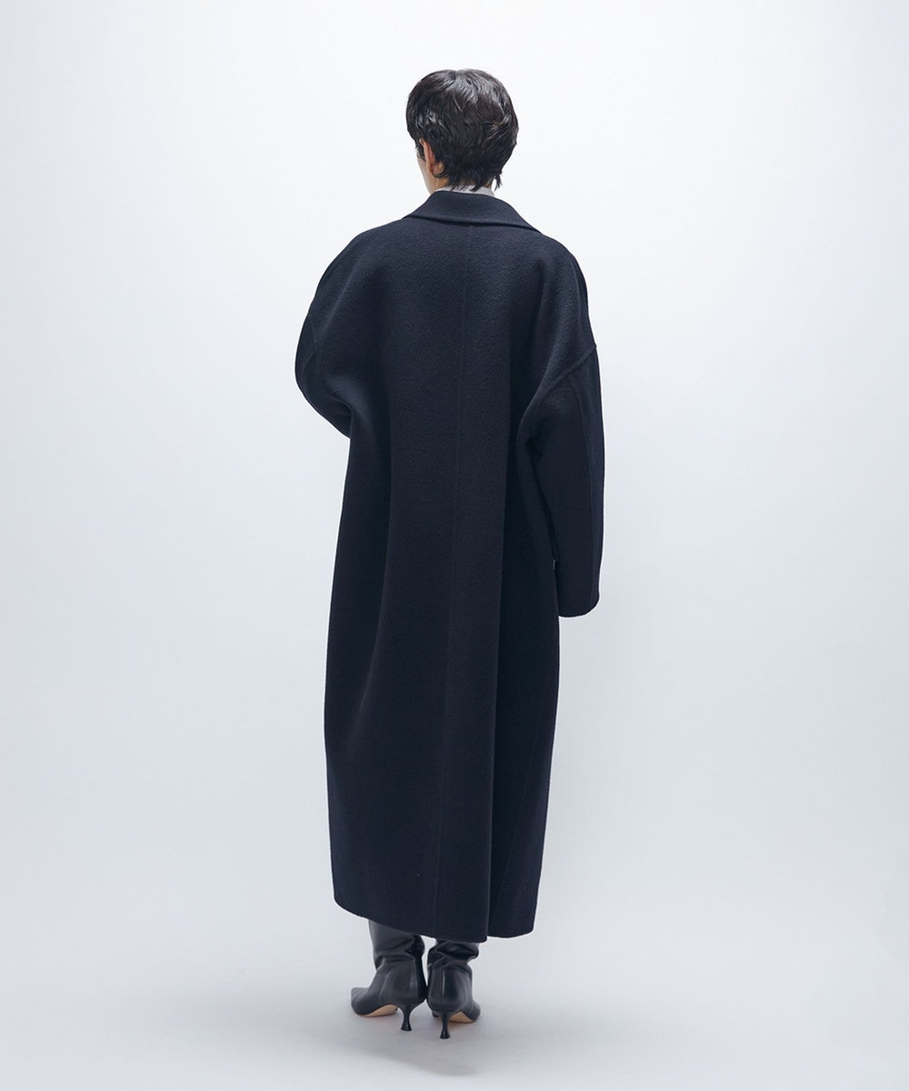 1er Arrondissement 【WEB・一部店舗限定】TOPダブルビーバーチェスターコート ブラック