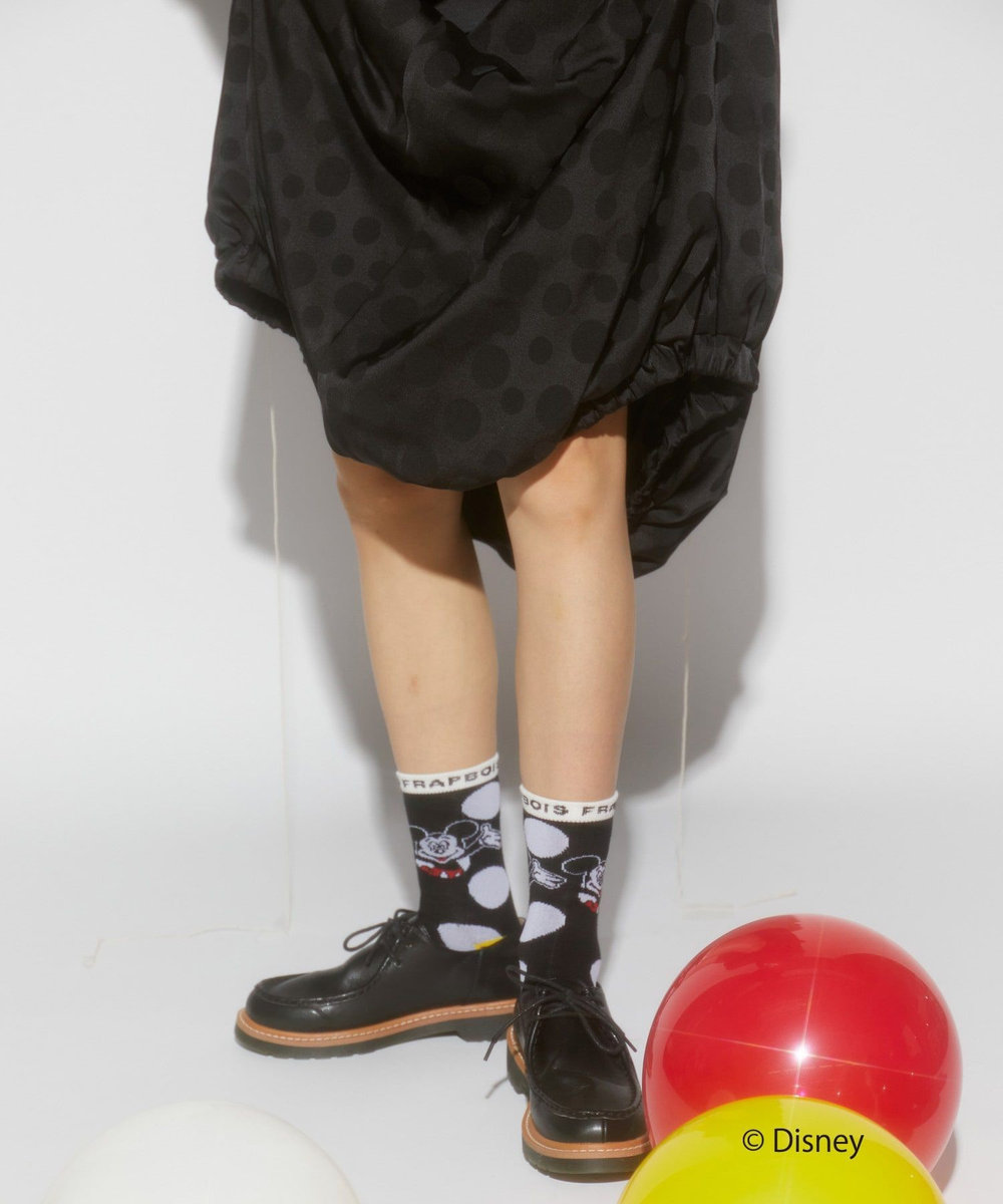FRAPBOIS スコープソックス FRAPBOIS＜MICKEY MOUSEコレクション＞ ブラック