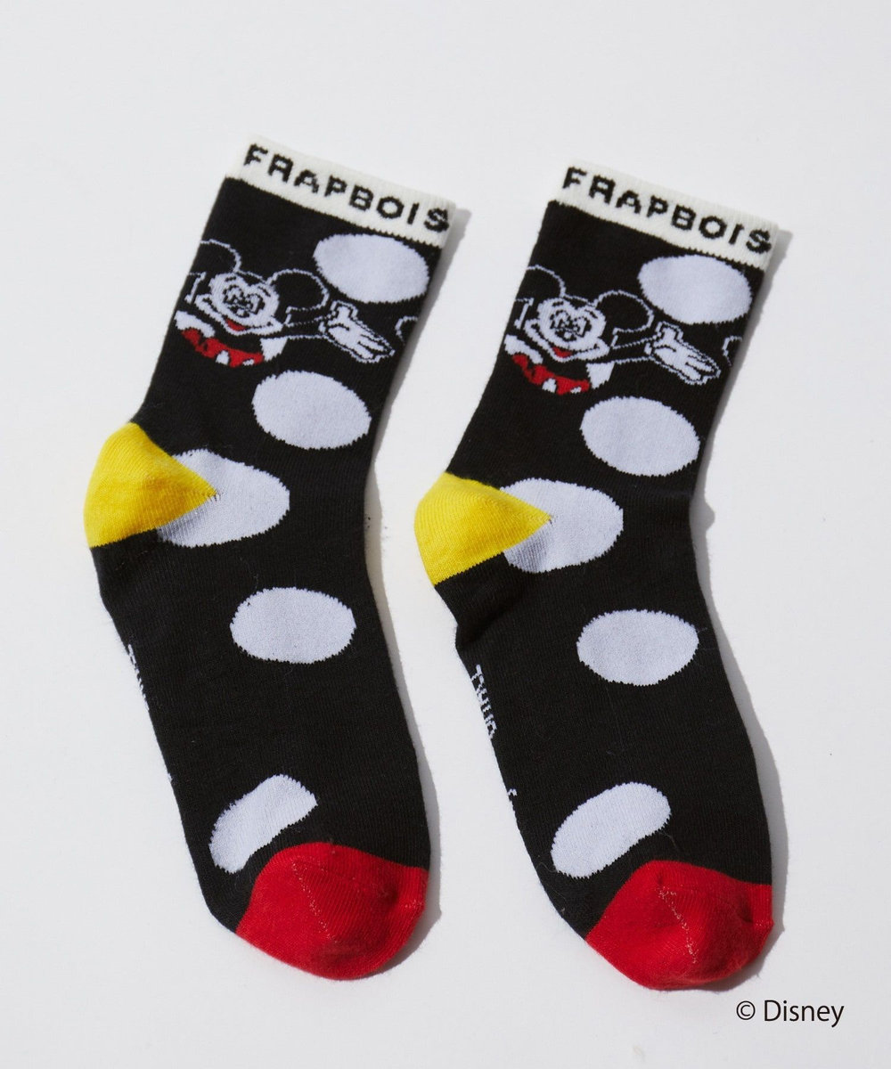 FRAPBOIS スコープソックス FRAPBOIS＜MICKEY MOUSEコレクション＞ ブラック