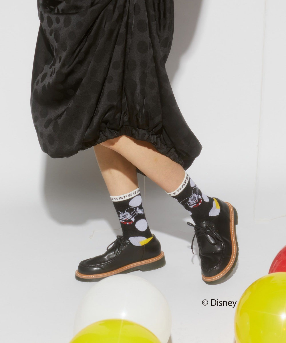 FRAPBOIS スコープソックス FRAPBOIS＜MICKEY MOUSEコレクション＞ ブラック