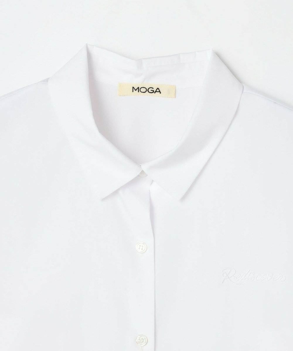 MOGA Lサイズ（大きいサイズ） 【大きいサイズ】SHOGO SEKINE×MOGA コラボ 刺繍シャツ ホワイト