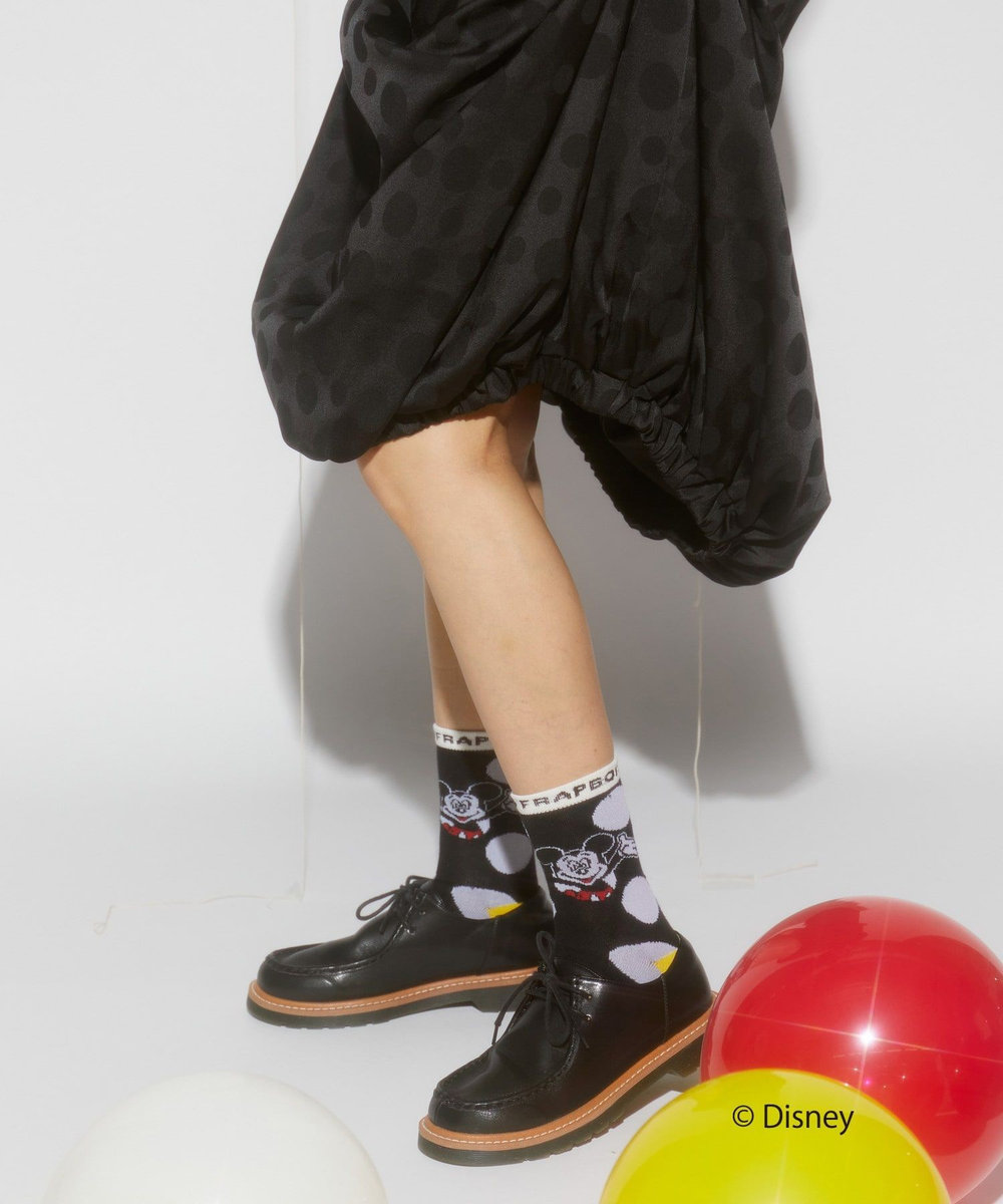 FRAPBOIS スコープソックス FRAPBOIS＜MICKEY MOUSEコレクション＞ ブラック