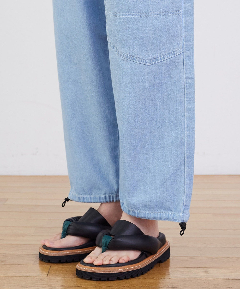 FRAPBOIS Lee×FRAPBOIS デニムパンツ サックスブルー