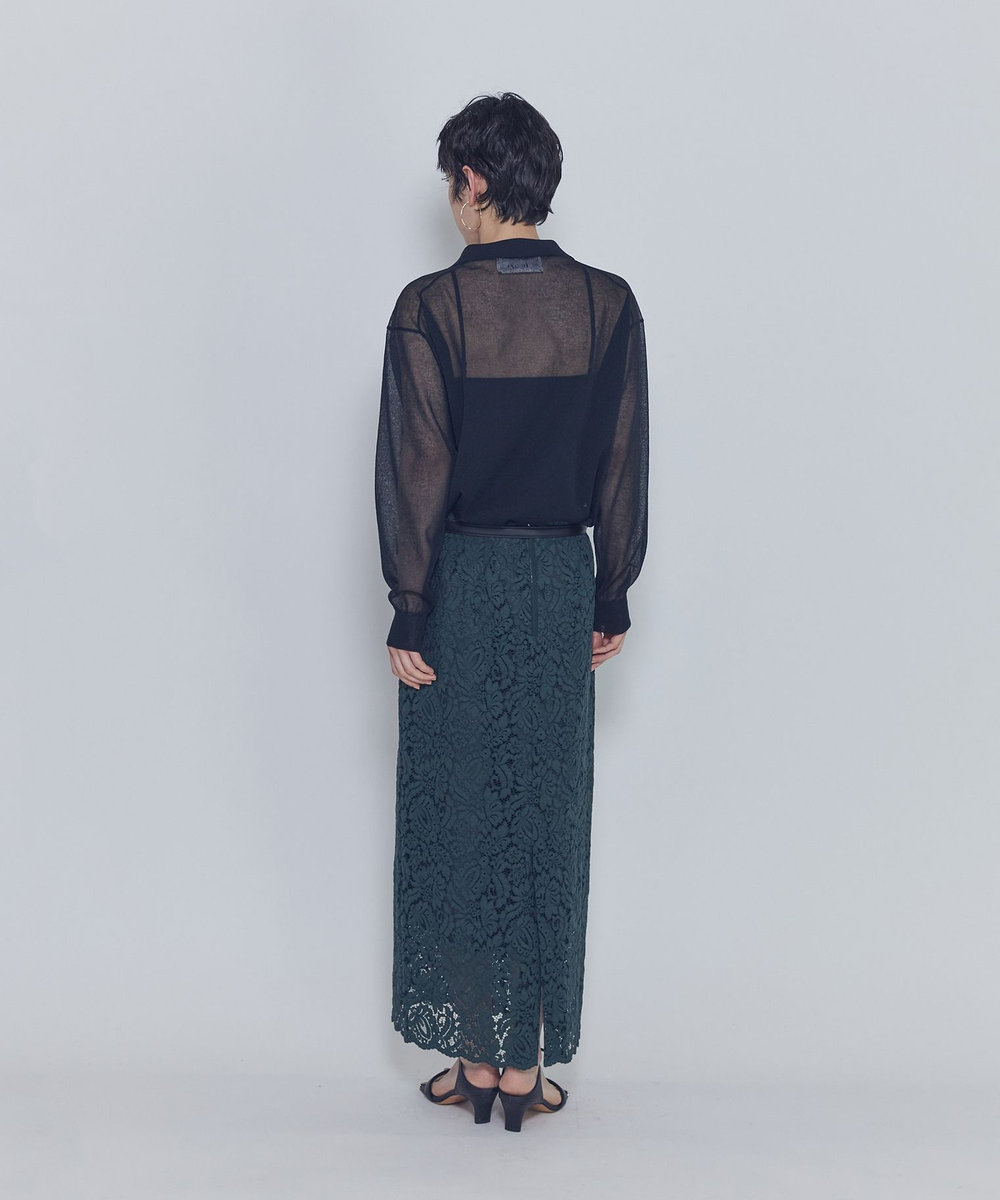 1er Arrondissement ＜LOWER（ローヴァー）＞18シアーボタンシャツ ブラック