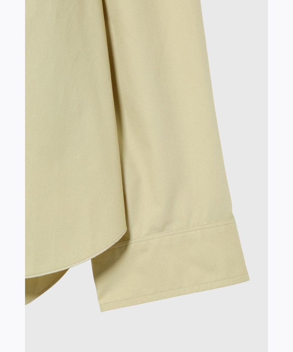 DÉPAREILLÉ COTTON SILK NO COLLAR BLOUSE / コットンシルクノーカラーブラウス ベージュ