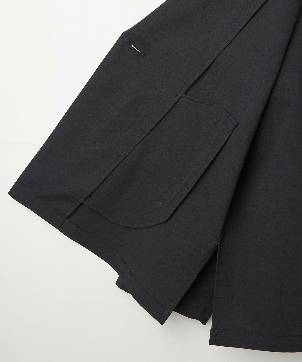 L'EQUIPE ［eclat 2026年5月号掲載商品］クリスピーリネンストレッチジャケット ネイビー