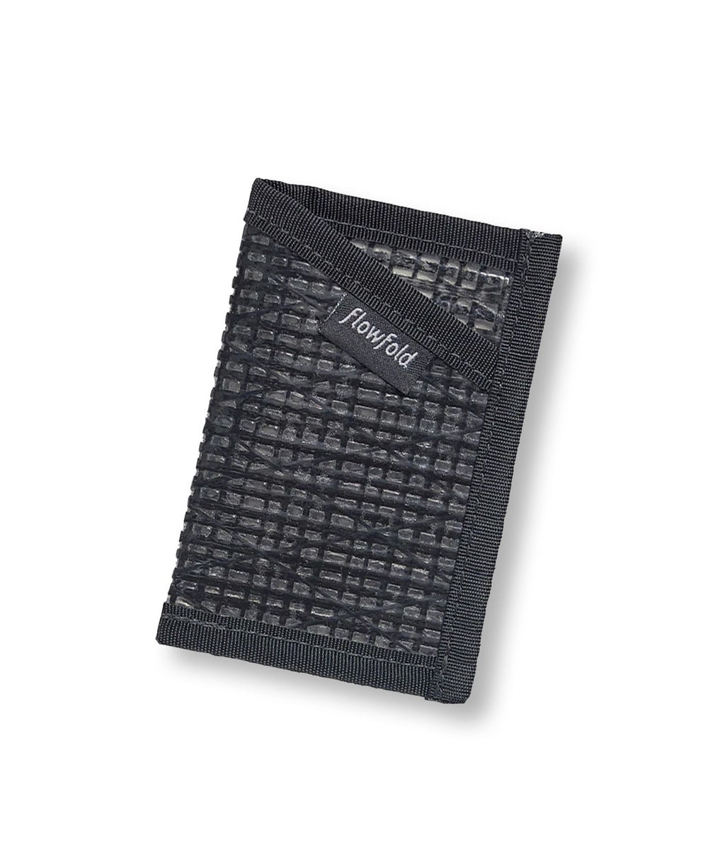 MEN'S BIGI 【FLOWFOLD/フローフォールド】Recycled Sailcloth Minimalist - Card Holder Wallet ブラック