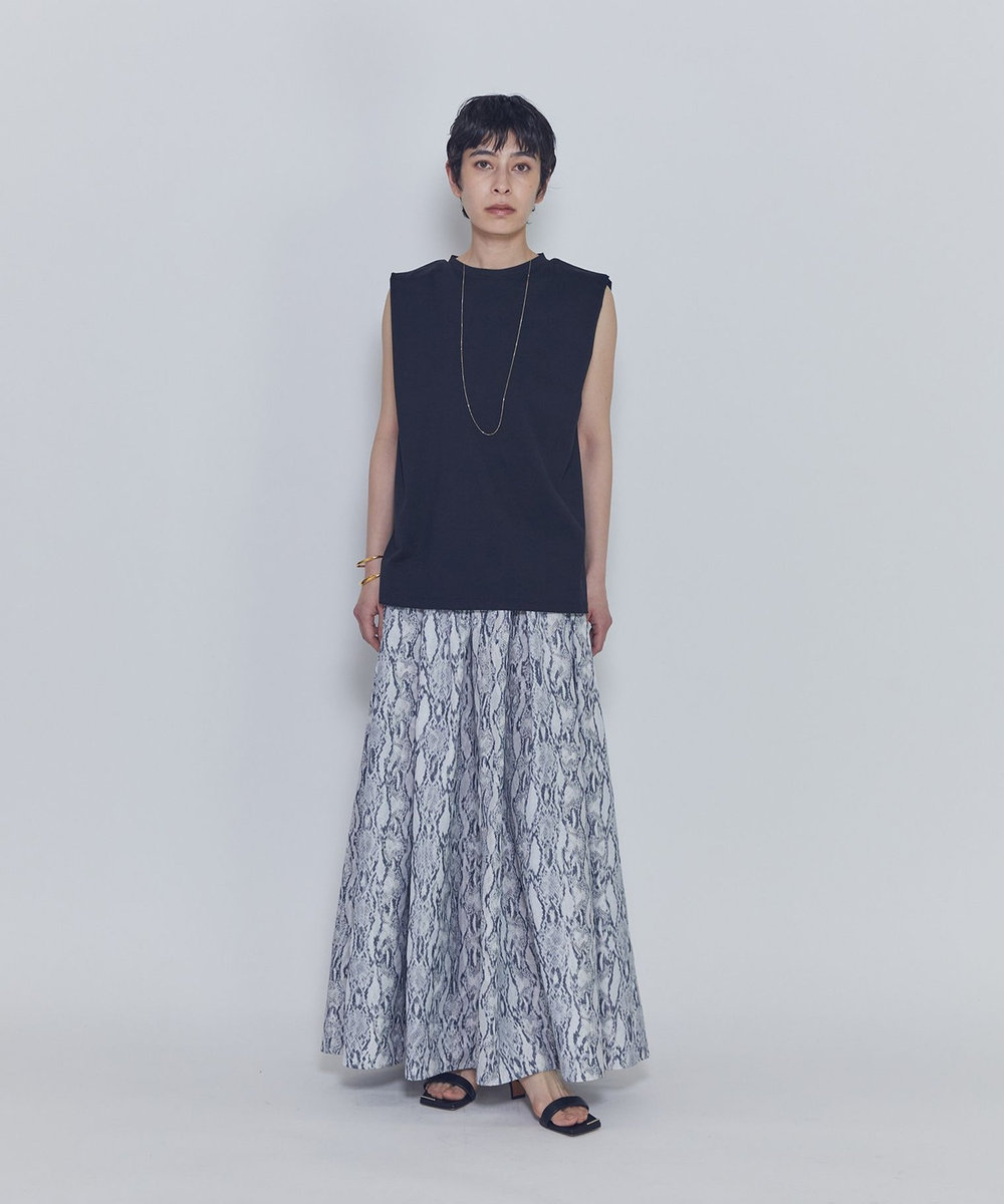 1er Arrondissement ショルダータックノースリーブTシャツ ブラック