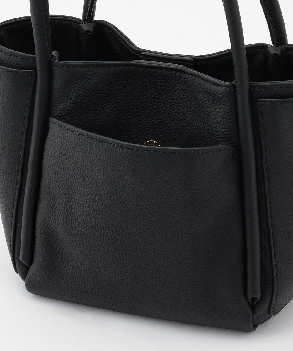 L'EQUIPE 2WAY シュリンクハンドバッグ ブラック