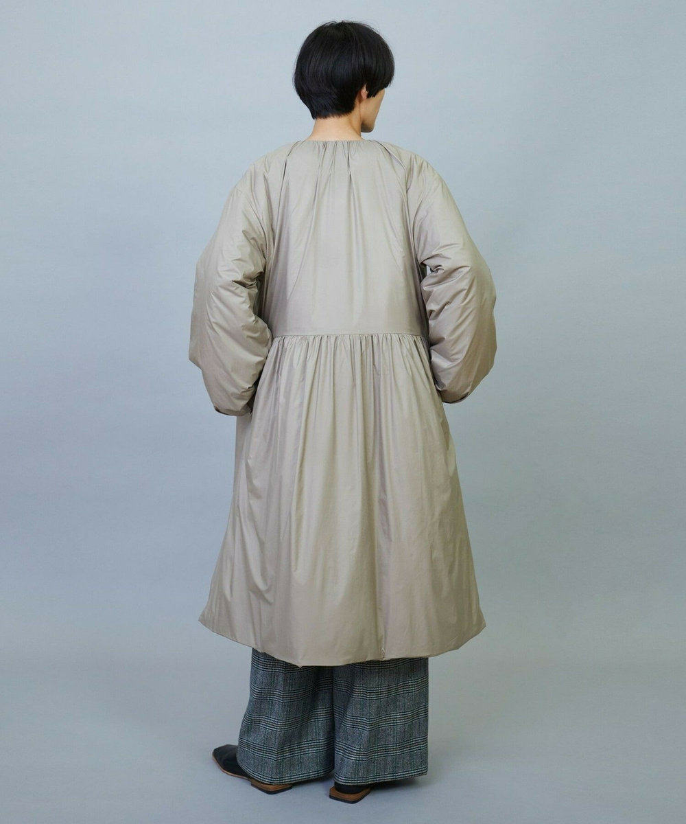 MOGA favi mercarto×MOGA　ミドルギャザーコート グレイッシュベージュ
