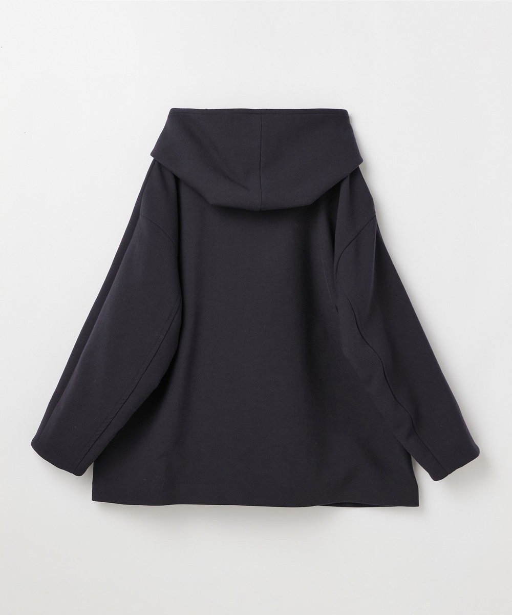 LOISIR フーディショートコート ネイビー