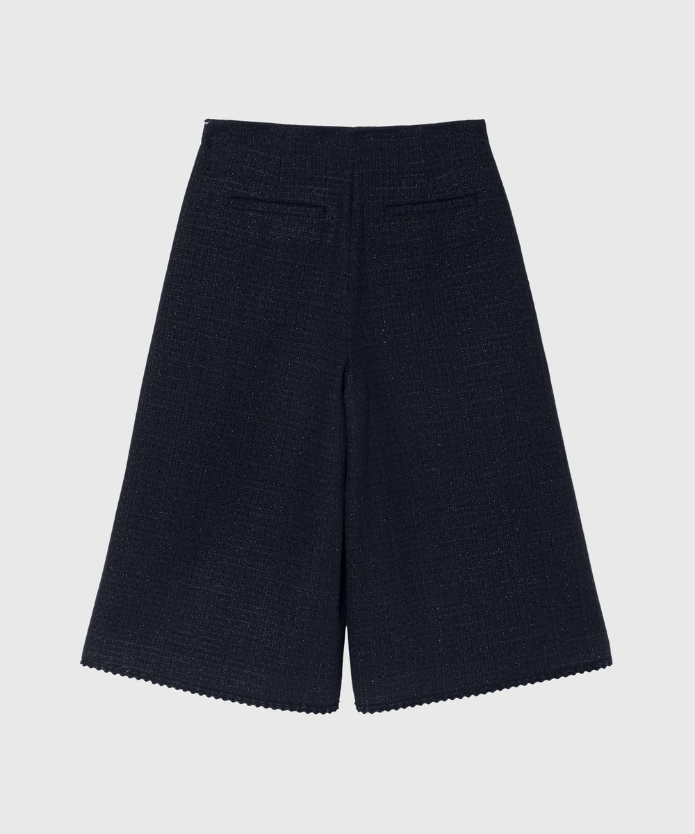 DÉPAREILLÉ COTTON TWEED WIDE PANTS / コットンツィードワイドパンツ ネイビー