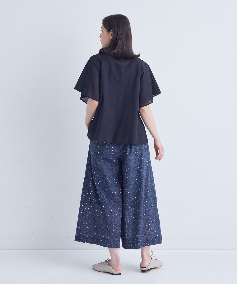 ADIEU TRISTESSE リーフプリントパンツ ブラック系その他