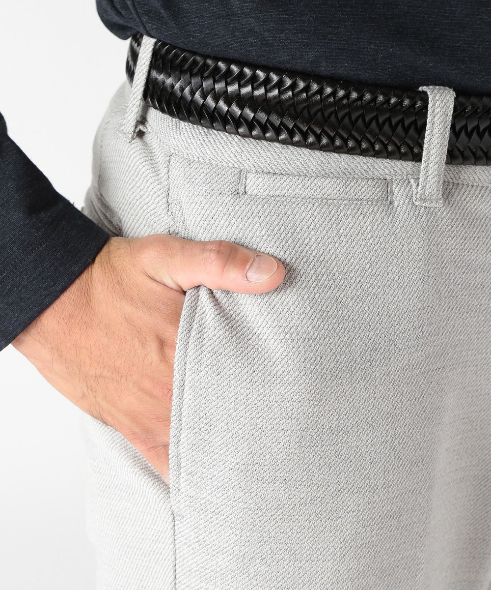 MEN'S BIGI 【ACTIVE TAILOR】ソフトサーモ混ツイードツイルパンツ グレー