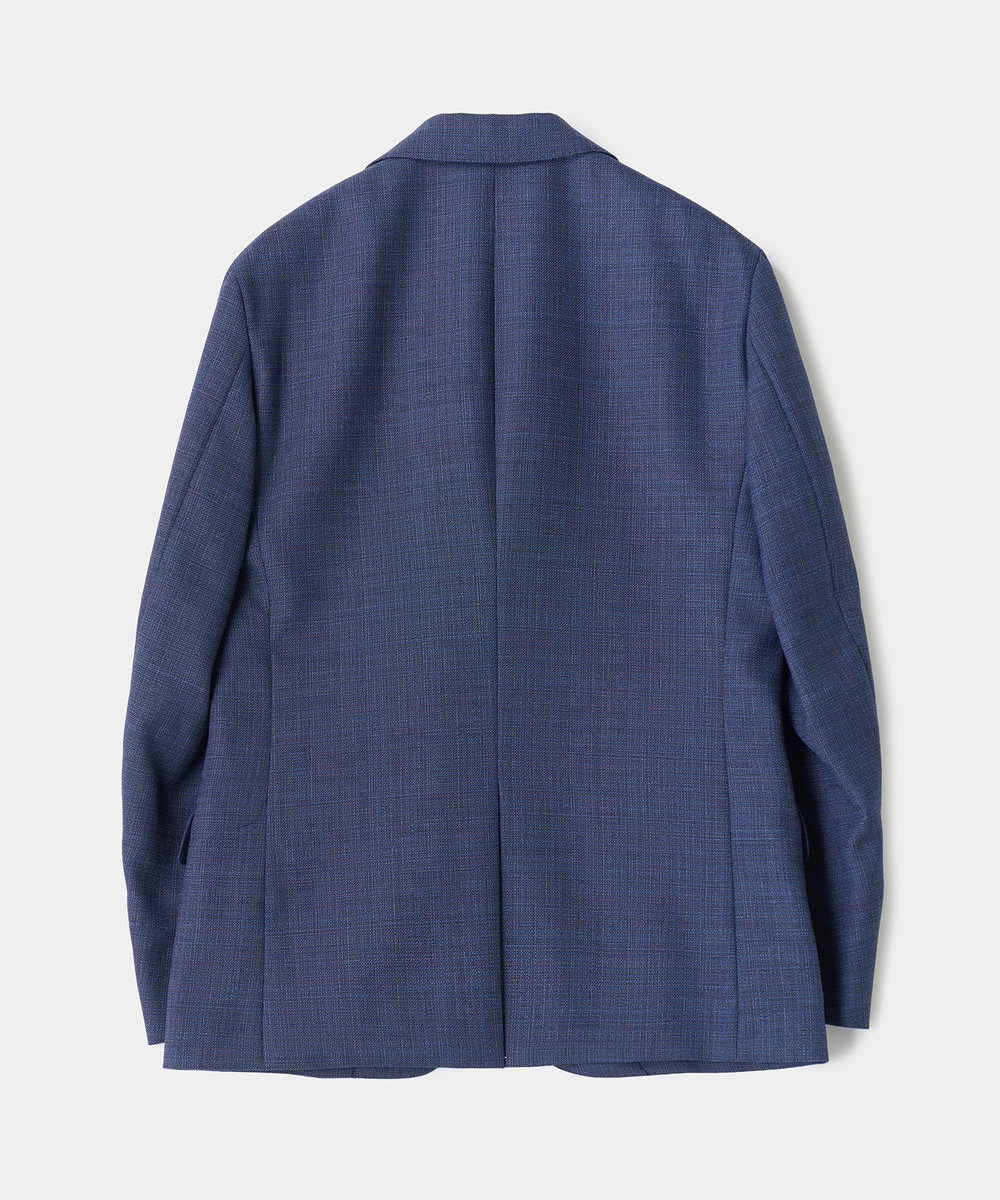 MEN'S BIGI ミックスヤーン/ホップサック テーラードジャケット ネイビー