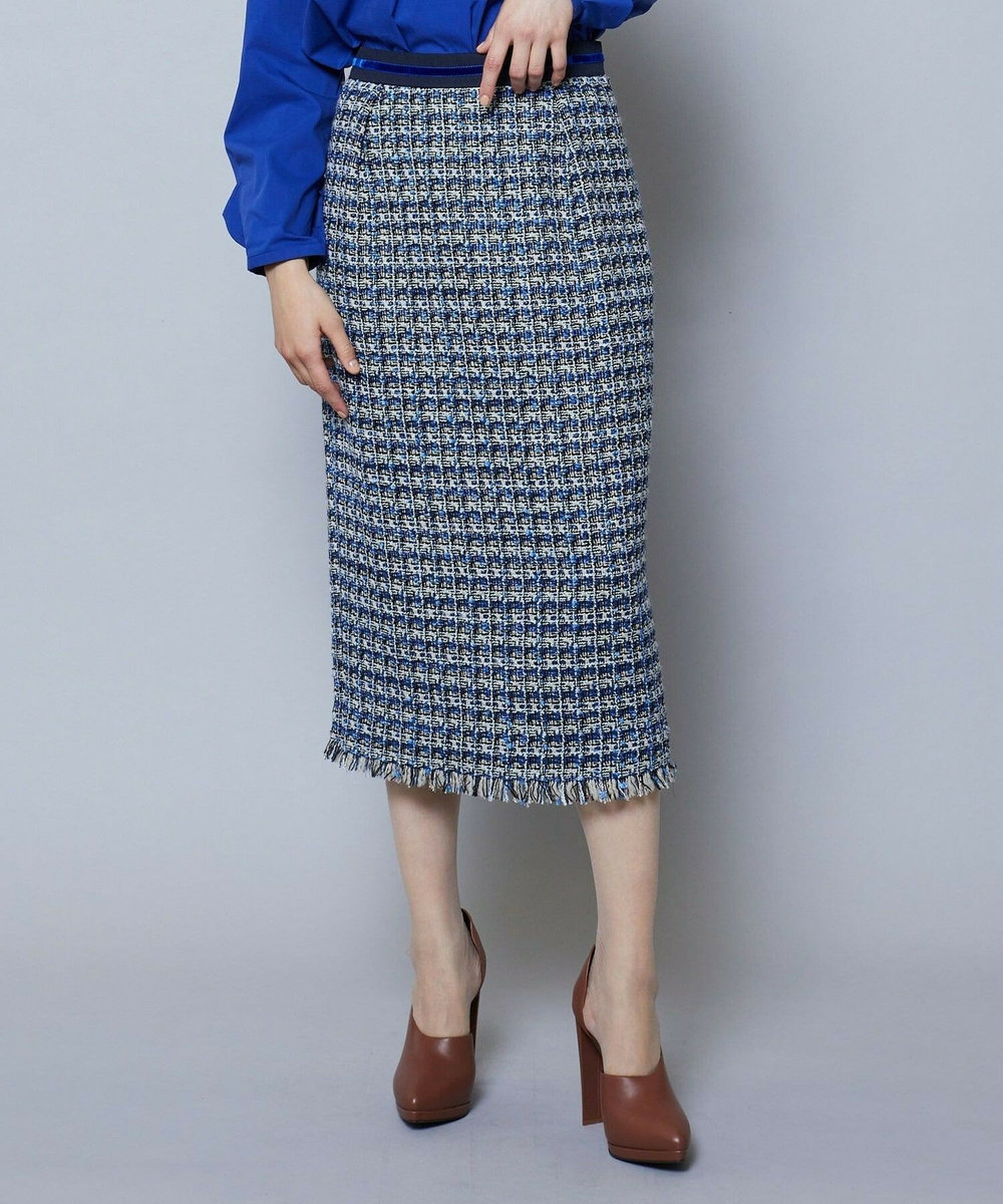 MOGA TWEEDスカート ブルー