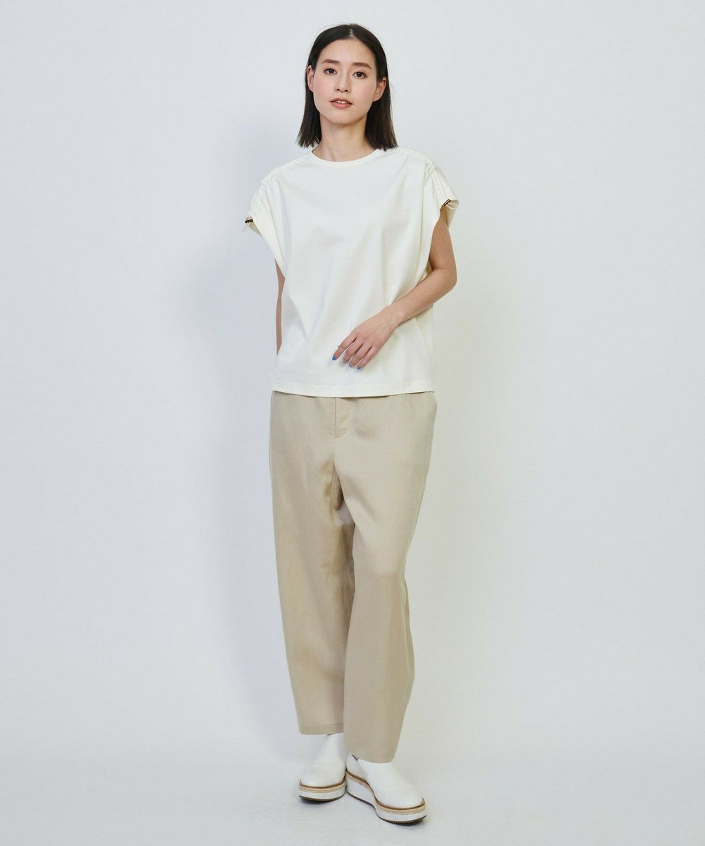 L'EQUIPE GREEN テンセルリネンパンツ ベージュ