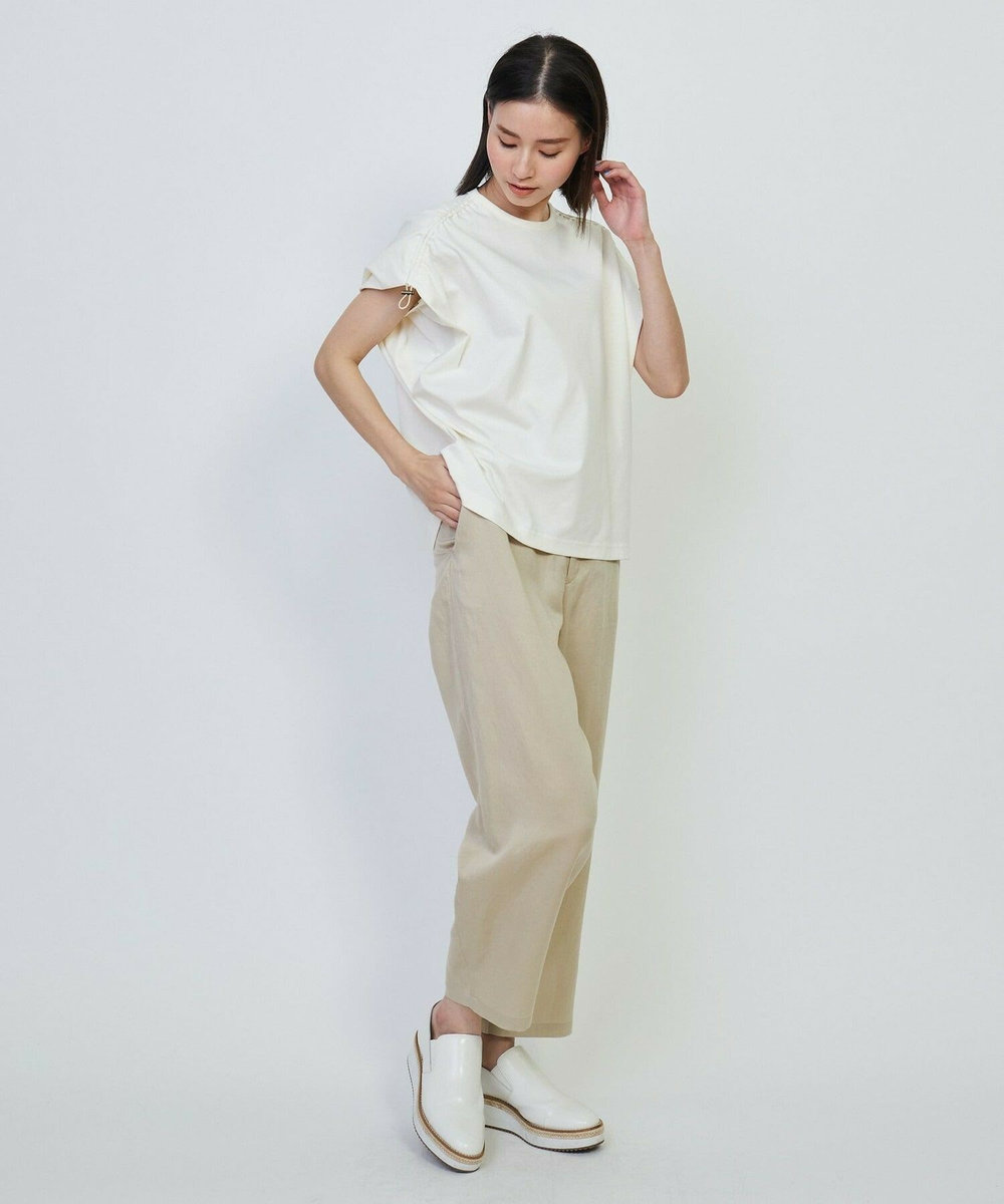 L'EQUIPE GREEN テンセルリネンパンツ ベージュ