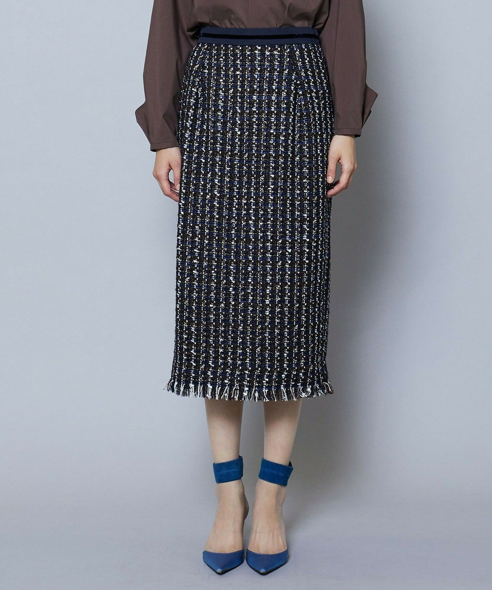 MOGA TWEEDスカート ネイビー