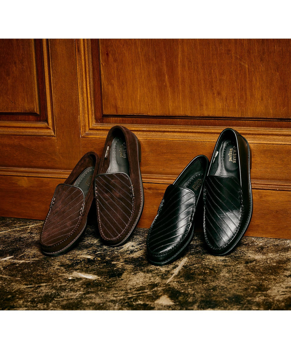 MEN'S BIGI 《別注》G.H BASS トラムステッチレザーローファー ブラウン