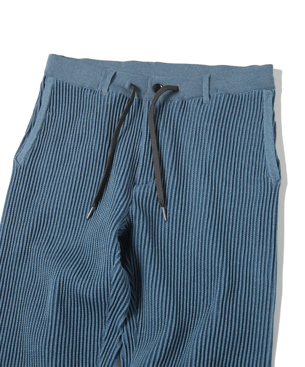 MEN'S BIGI たて畝ニットイージーパンツ ブルー