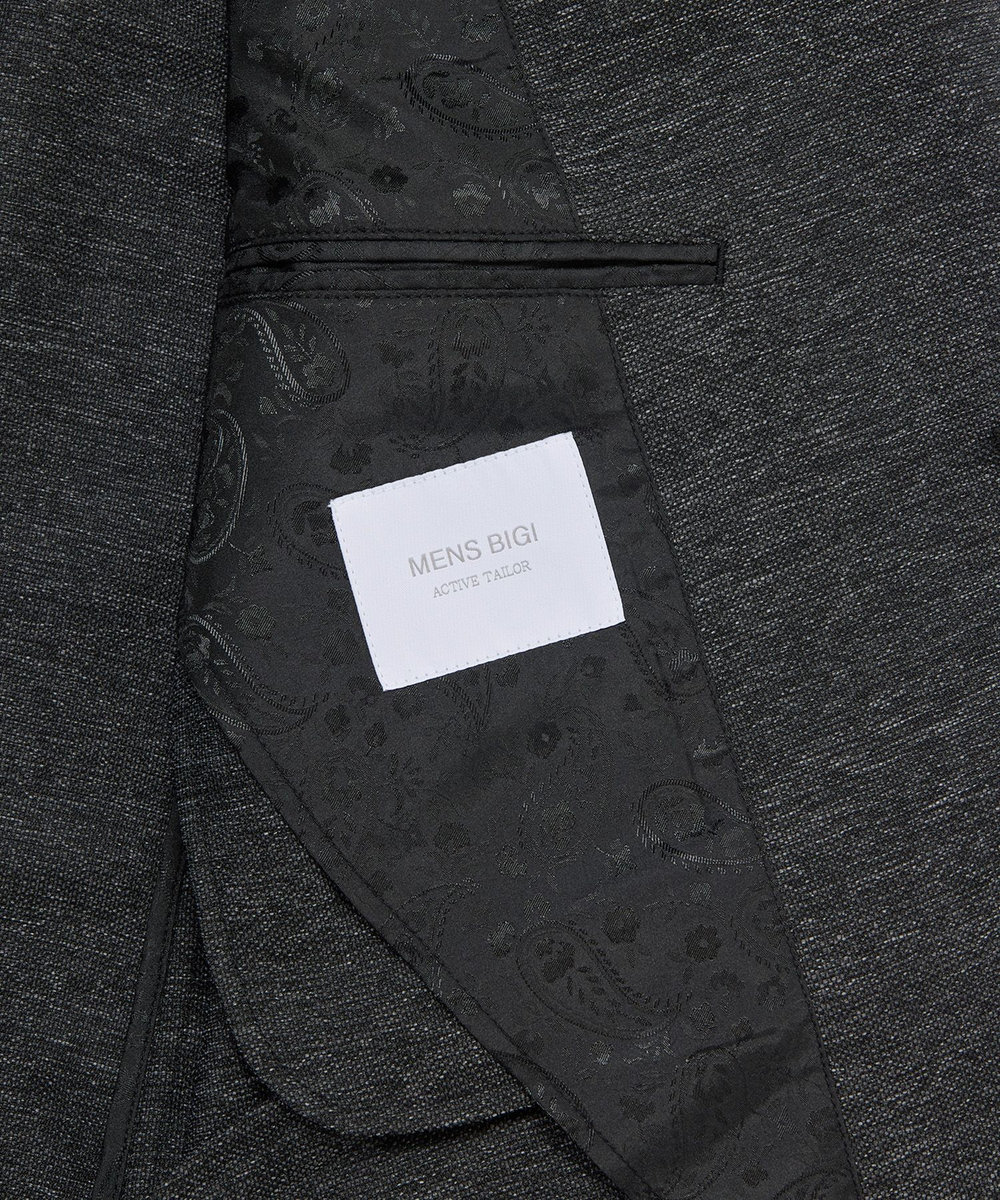 MEN'S BIGI 【ACTIVE TAILOR】カラミメッシュストレッチジャケット＜軽量/通気性/ストレッチ＞ ブラック