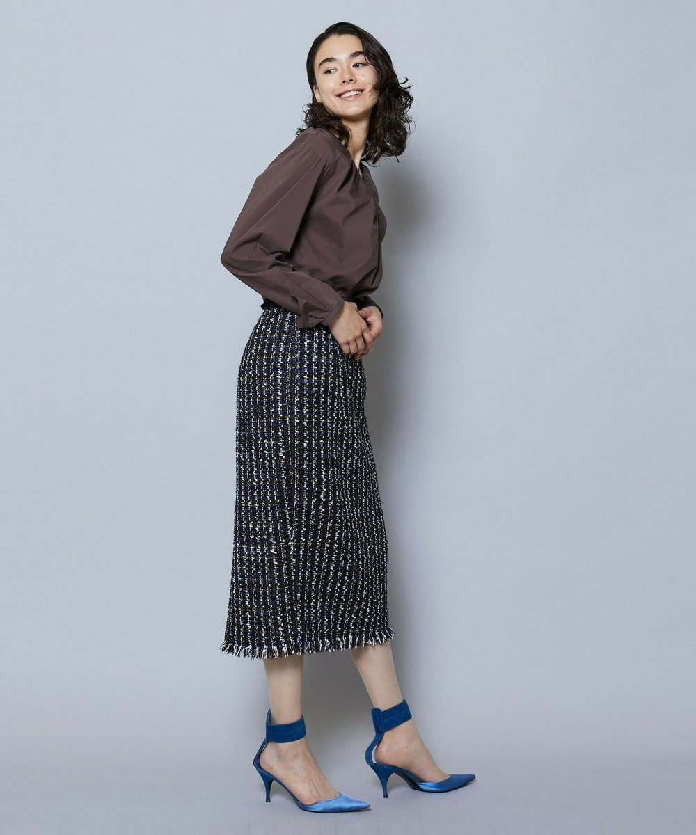 MOGA TWEEDスカート ネイビー