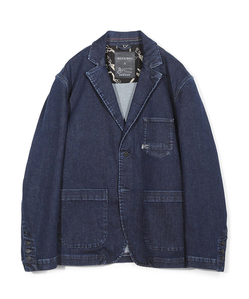 MEN'S BIGI 【DENHAM/デンハム】別注 デニムテーラードジャケット インディゴブルー