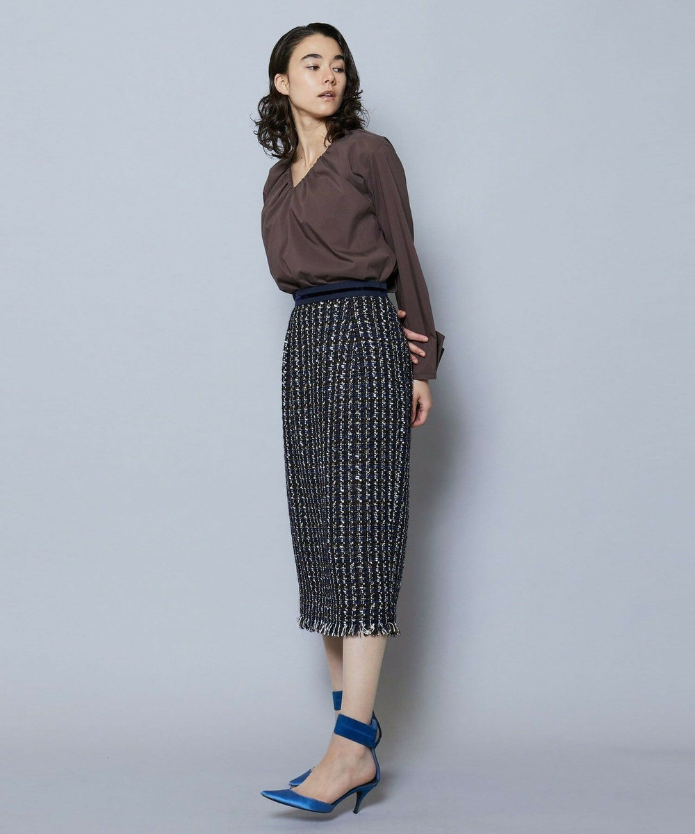 MOGA TWEEDスカート ネイビー