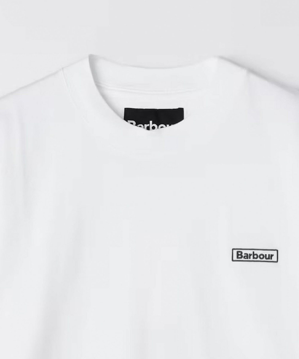 MEN'S BIGI 【BARBOUR/バブアー】WALTON EMBROIDERED OS FIT T-SHIRT ホワイト