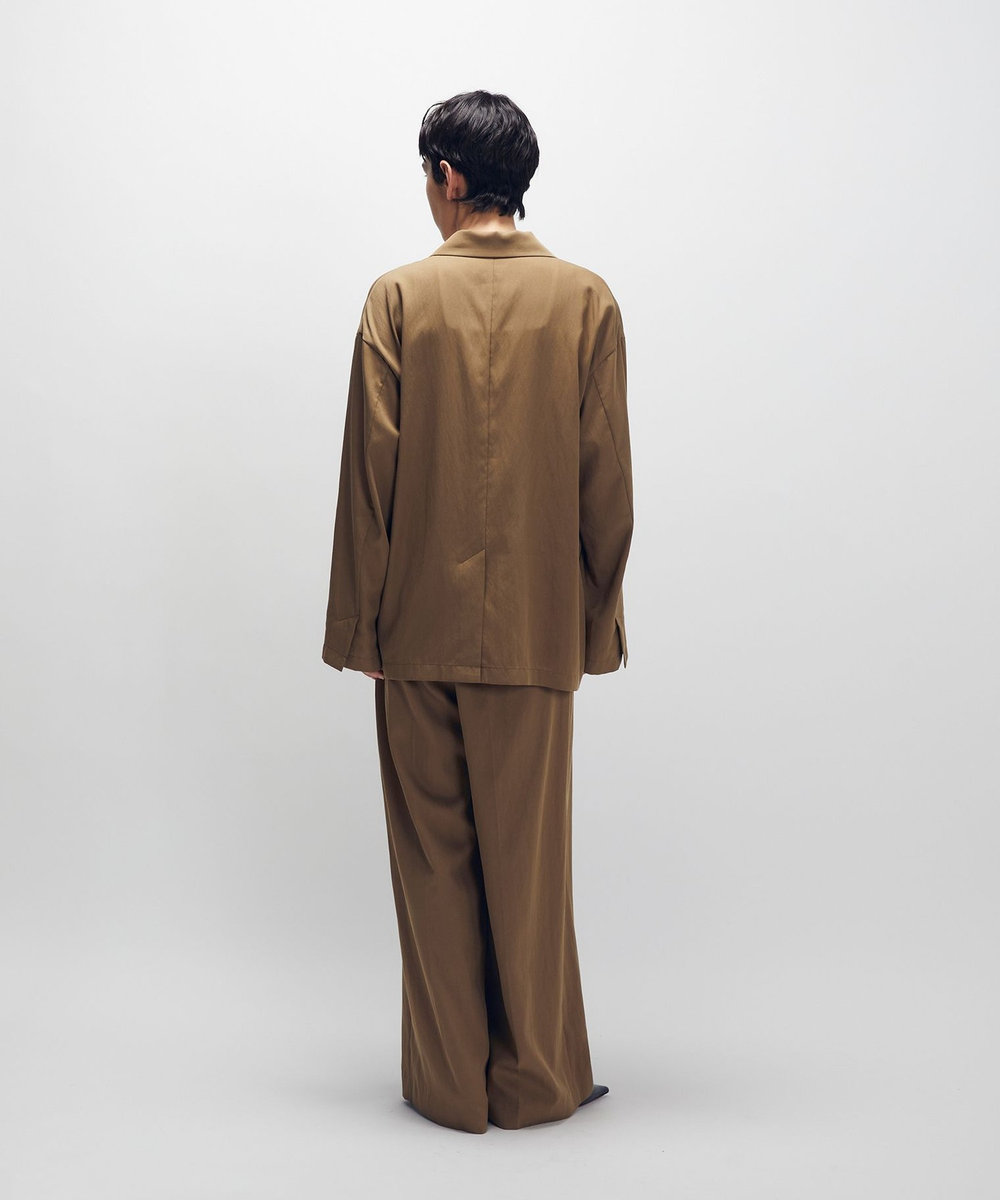 1er Arrondissement テンセルワイドパンツ カーキ