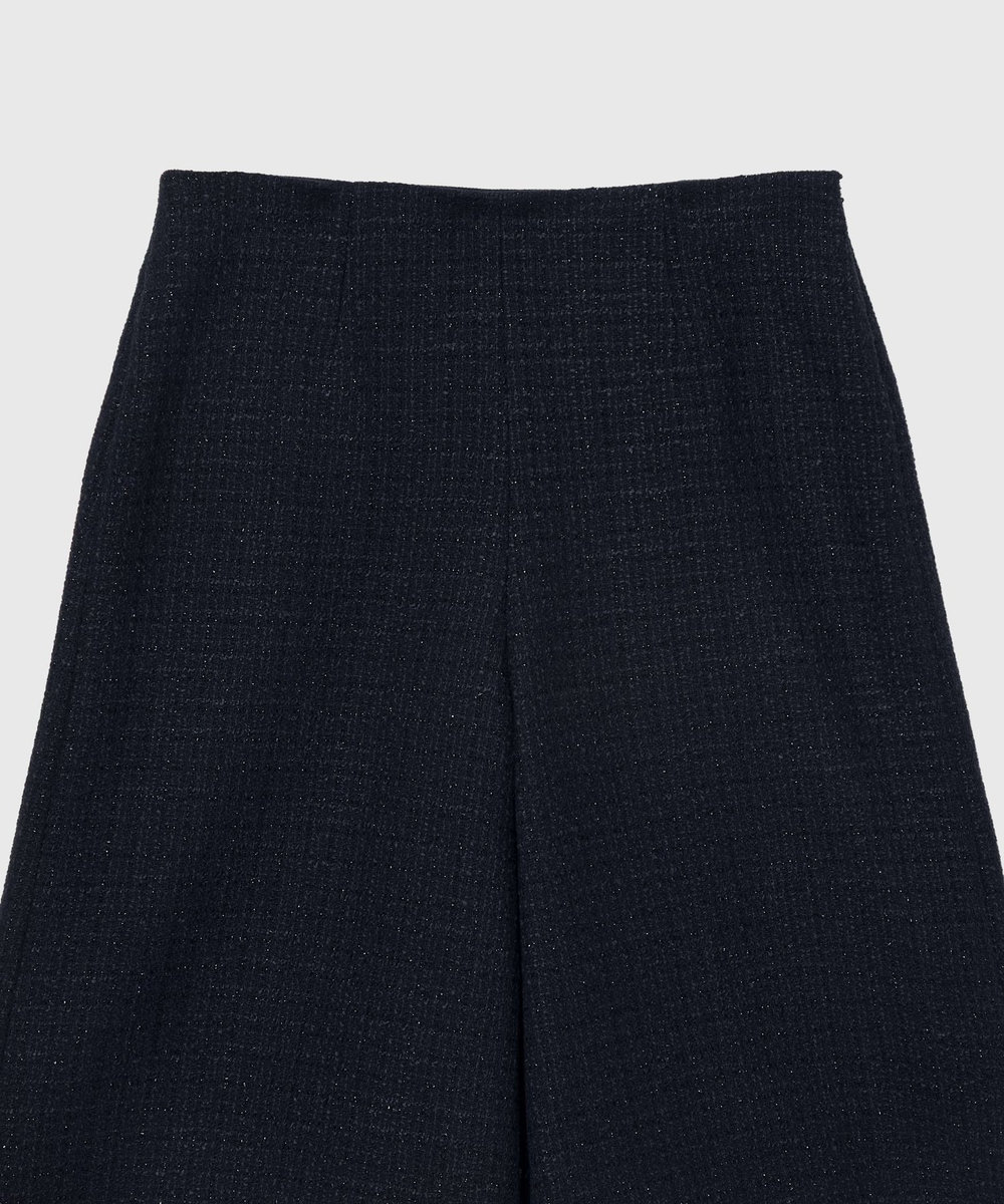 DÉPAREILLÉ COTTON TWEED WIDE PANTS / コットンツィードワイドパンツ ネイビー