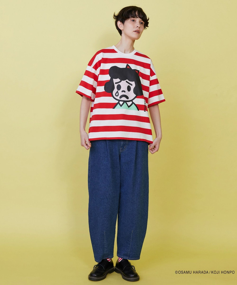 FRAPBOIS OSAMU GOODS フェイスT レッド