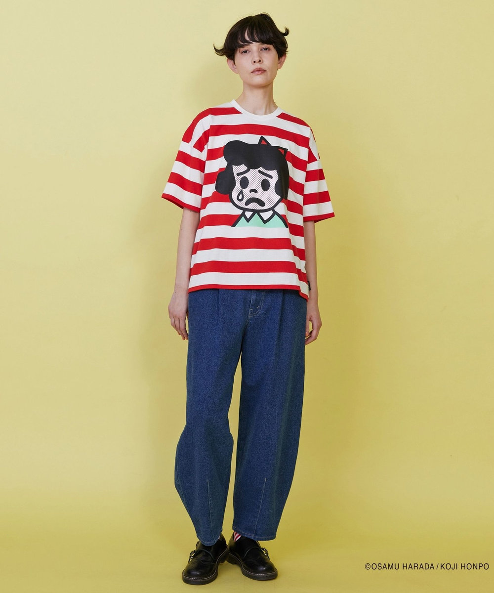FRAPBOIS OSAMU GOODS フェイスT レッド