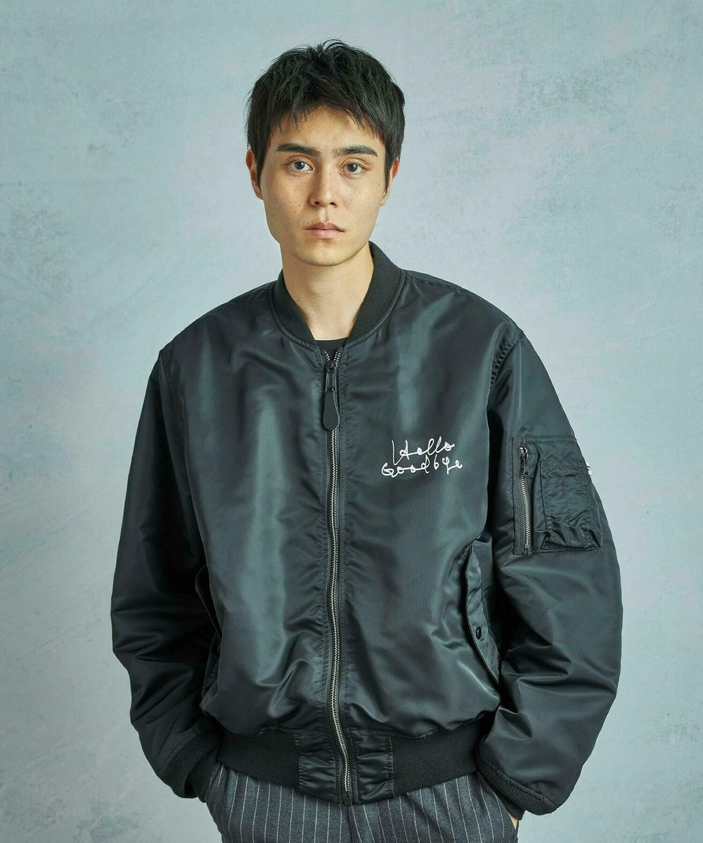 MEN'S BIGI 【TODAY edition x VALLEY APPAREL】グラフィックプリントL-2Bブルゾン ブラック