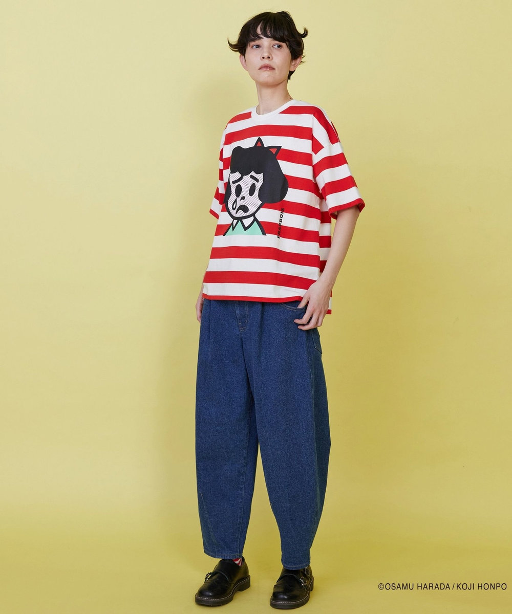 FRAPBOIS OSAMU GOODS フェイスT レッド