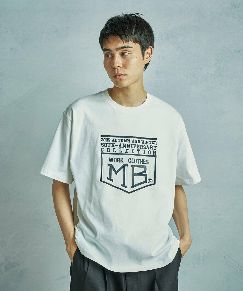 MEN'S BIGI 【50th Anniv . 菊池武夫】LOGO T SHIRTS ホワイト