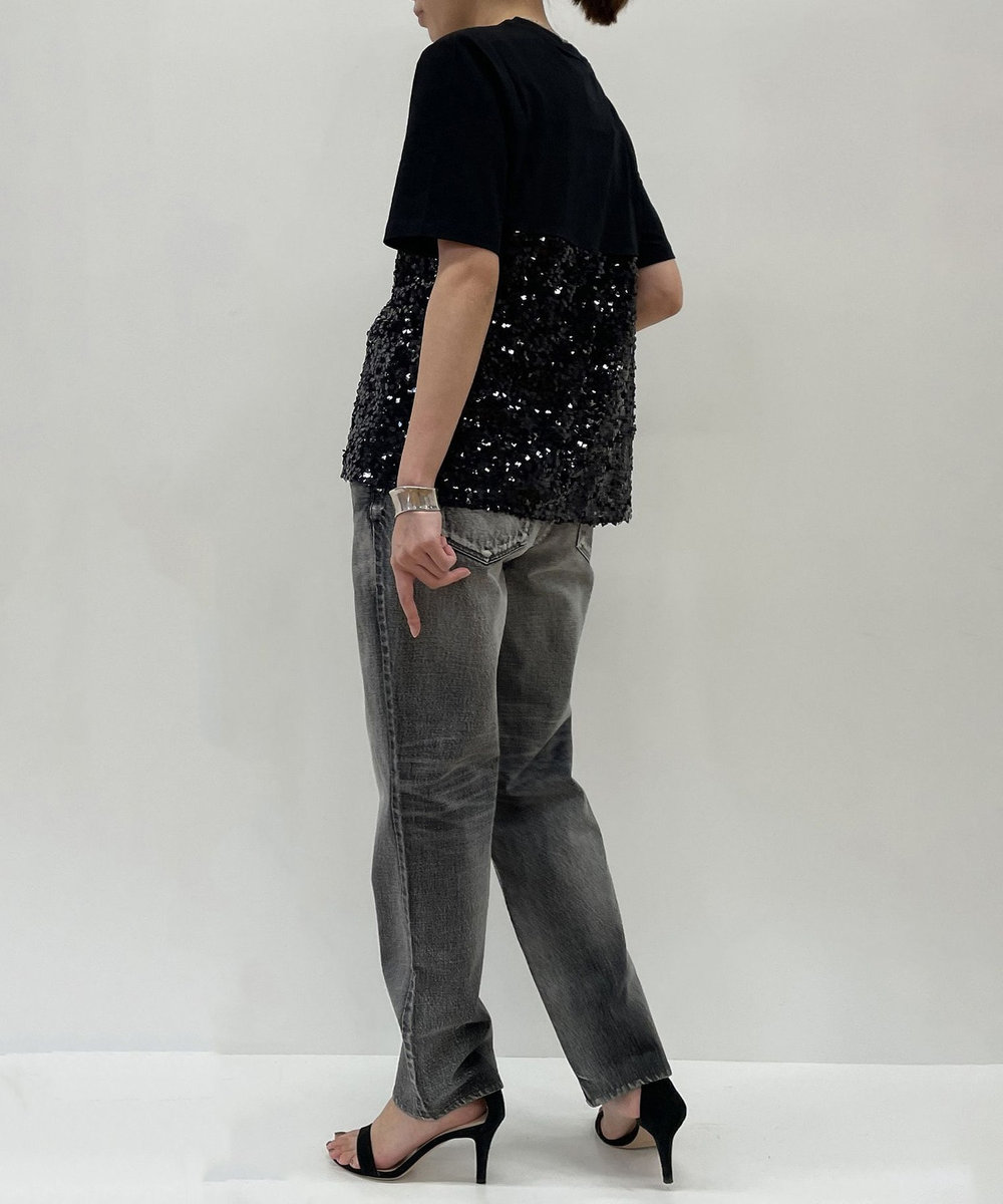 1er Arrondissement ＜BAUN UND PFERDGARTEN（バウムウンドヘルガーデン）＞スパンコールトップス ブラック