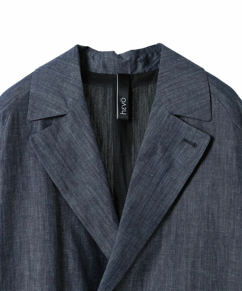 MEN'S BIGI 【Hevo／イーヴォ】コットンリネンシャンブレースプリングコート ネイビー