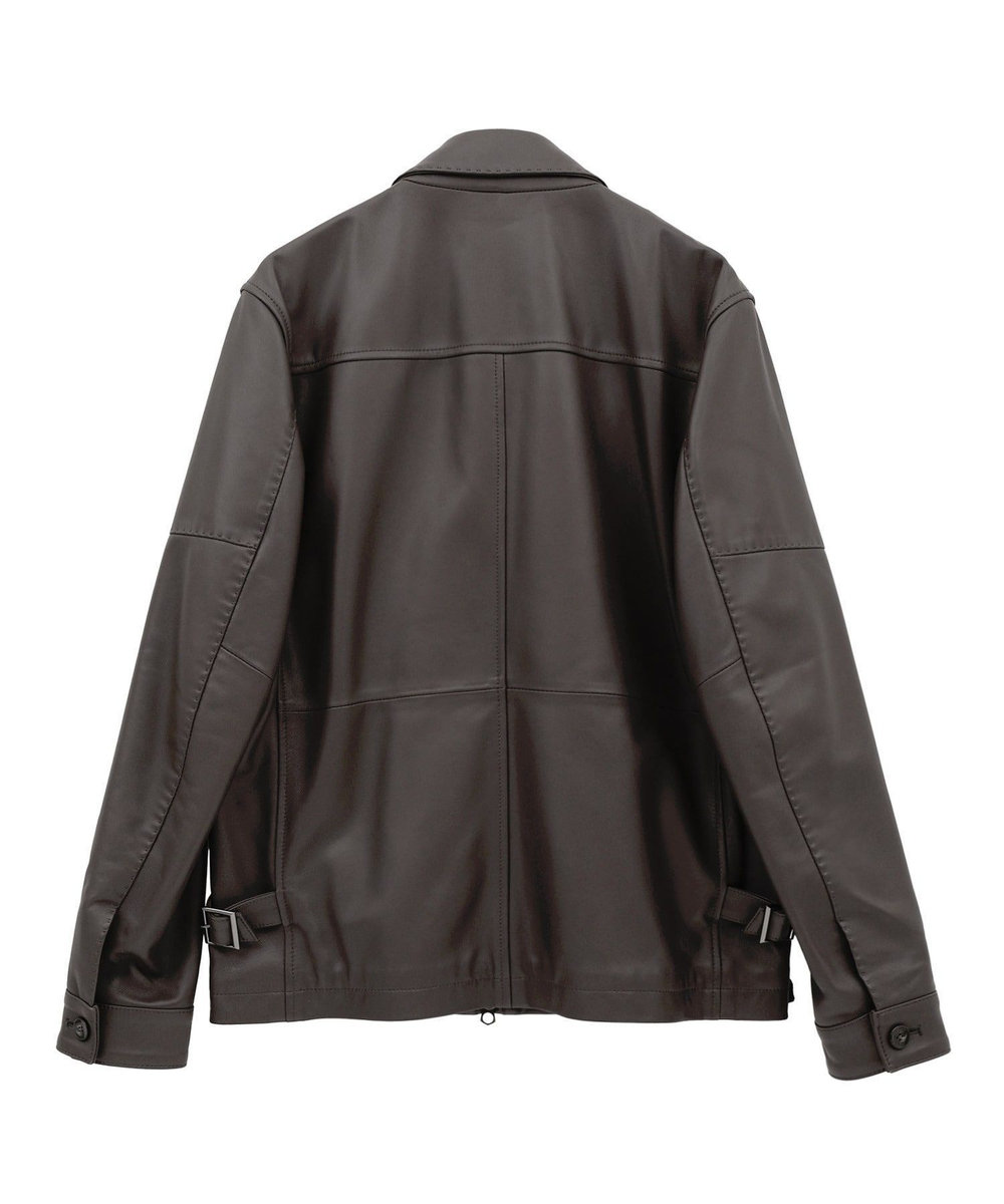 MEN'S BIGI クロームタンニングシープレザージャケット ブラウン