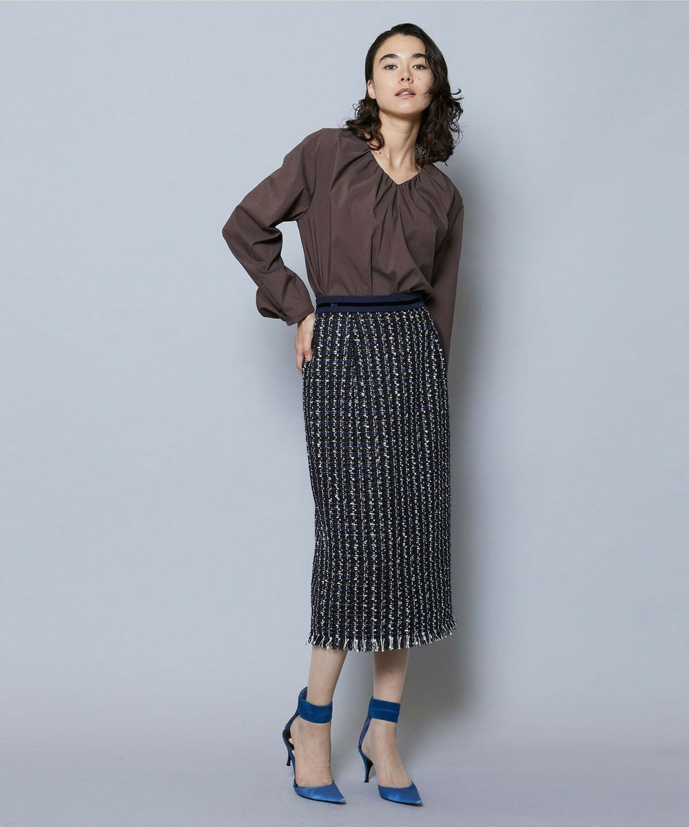 MOGA TWEEDスカート ネイビー