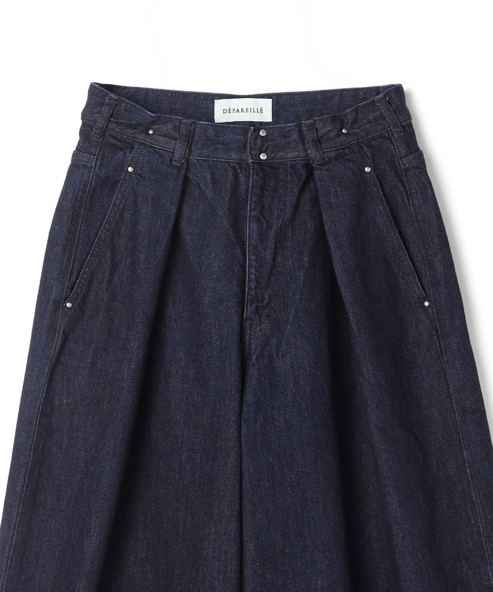 DÉPAREILLÉ DENIM WIDE PANTS / デニムワイドパンツ ブルー