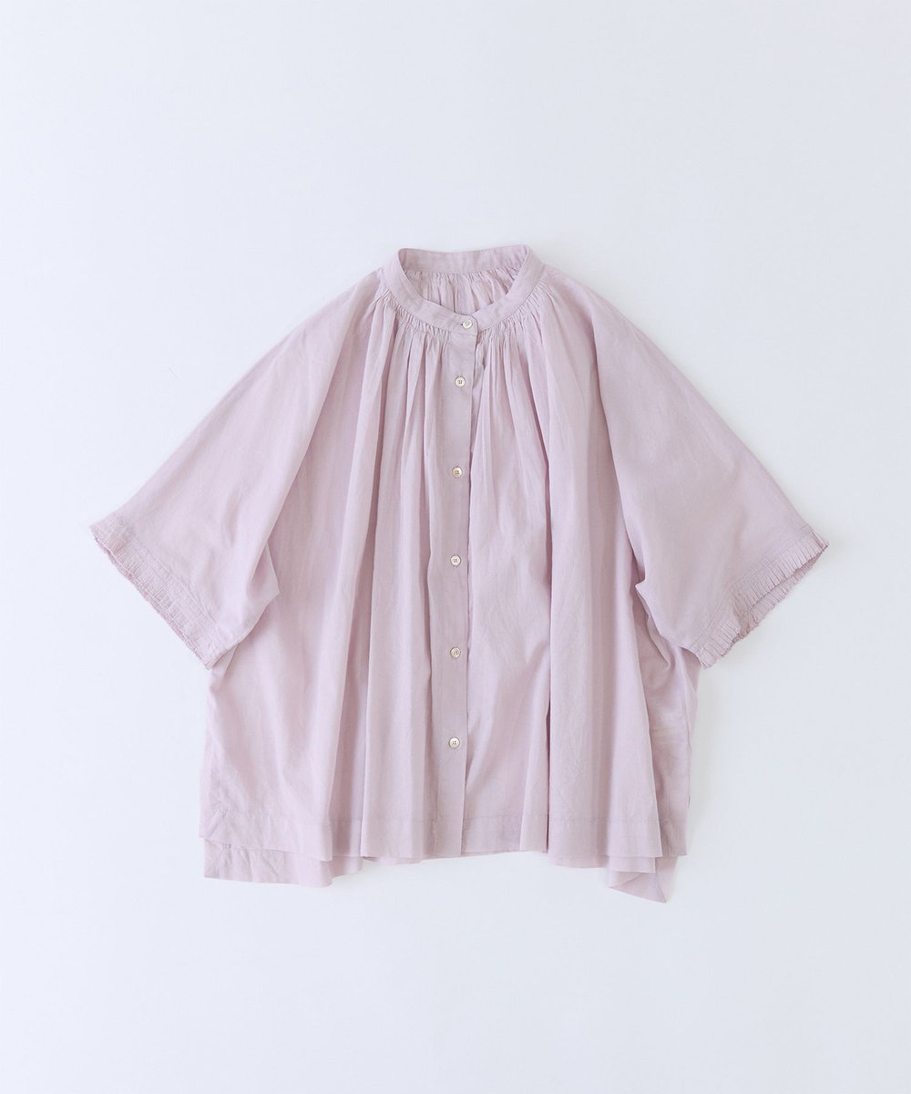 congés payés ADIEU TRISTESSE 【FAVE】インドコットンタックスリーブブラウス ピンク