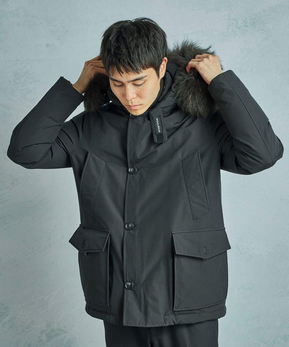 MEN'S BIGI 【WOOLRICH/ウールリッチ】別注アークティックパーカ ブラック
