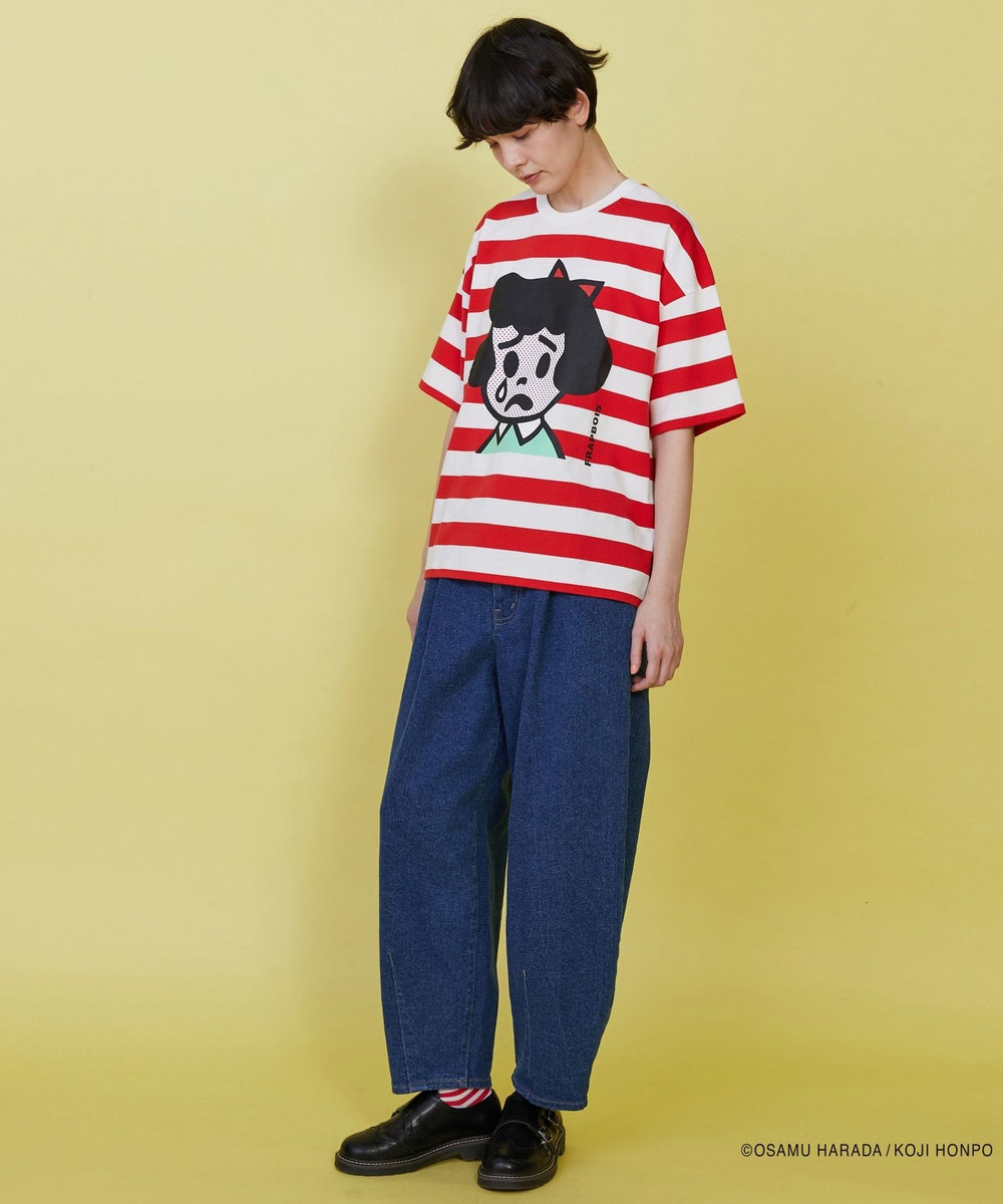 FRAPBOIS OSAMU GOODS フェイスT レッド