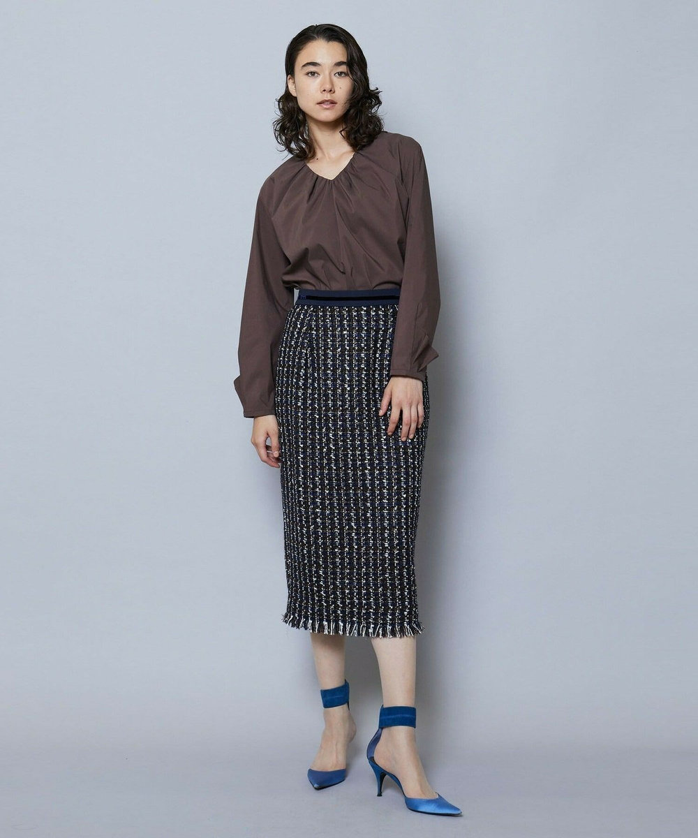 MOGA TWEEDスカート ネイビー