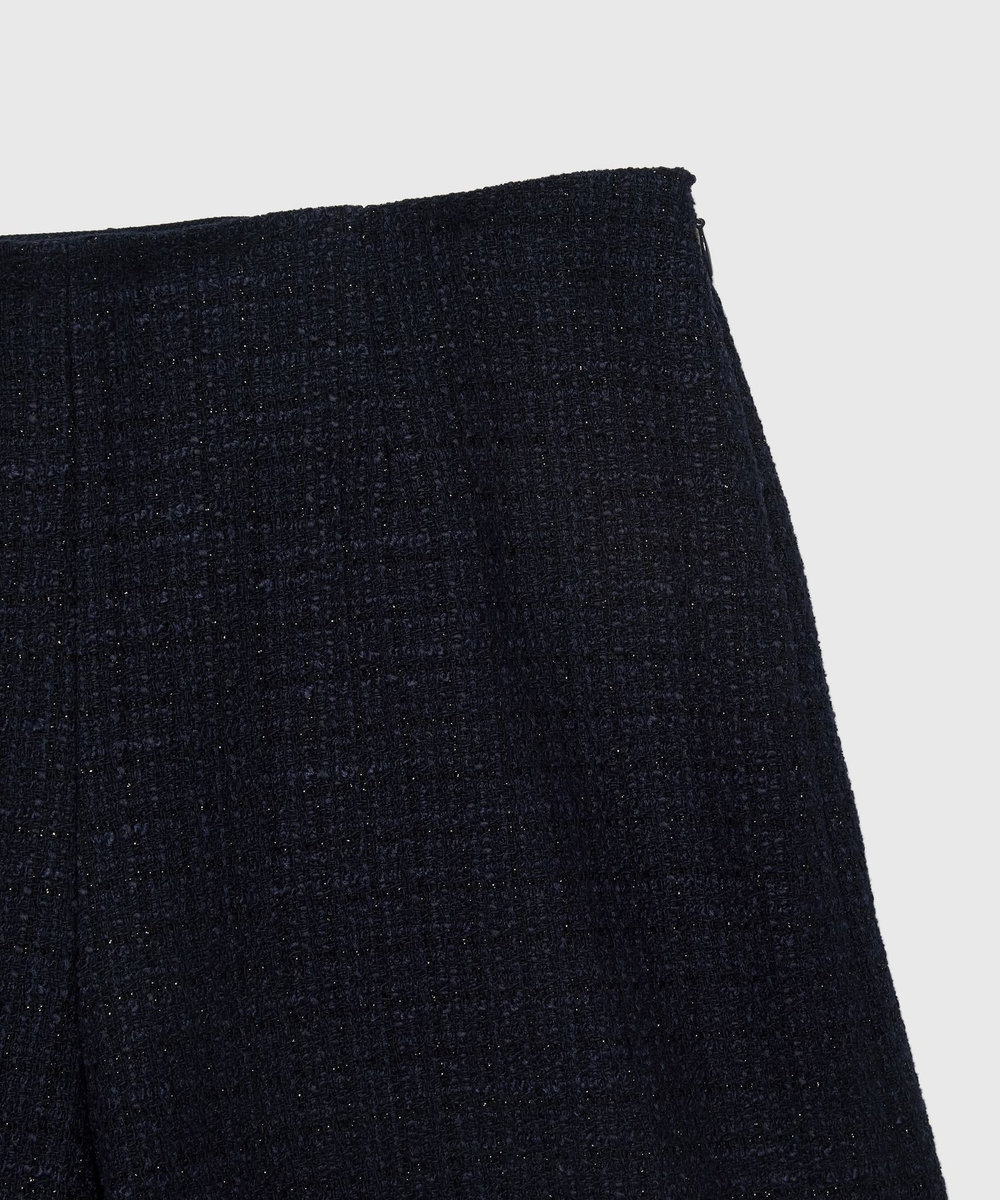 DÉPAREILLÉ COTTON TWEED WIDE PANTS / コットンツィードワイドパンツ ネイビー